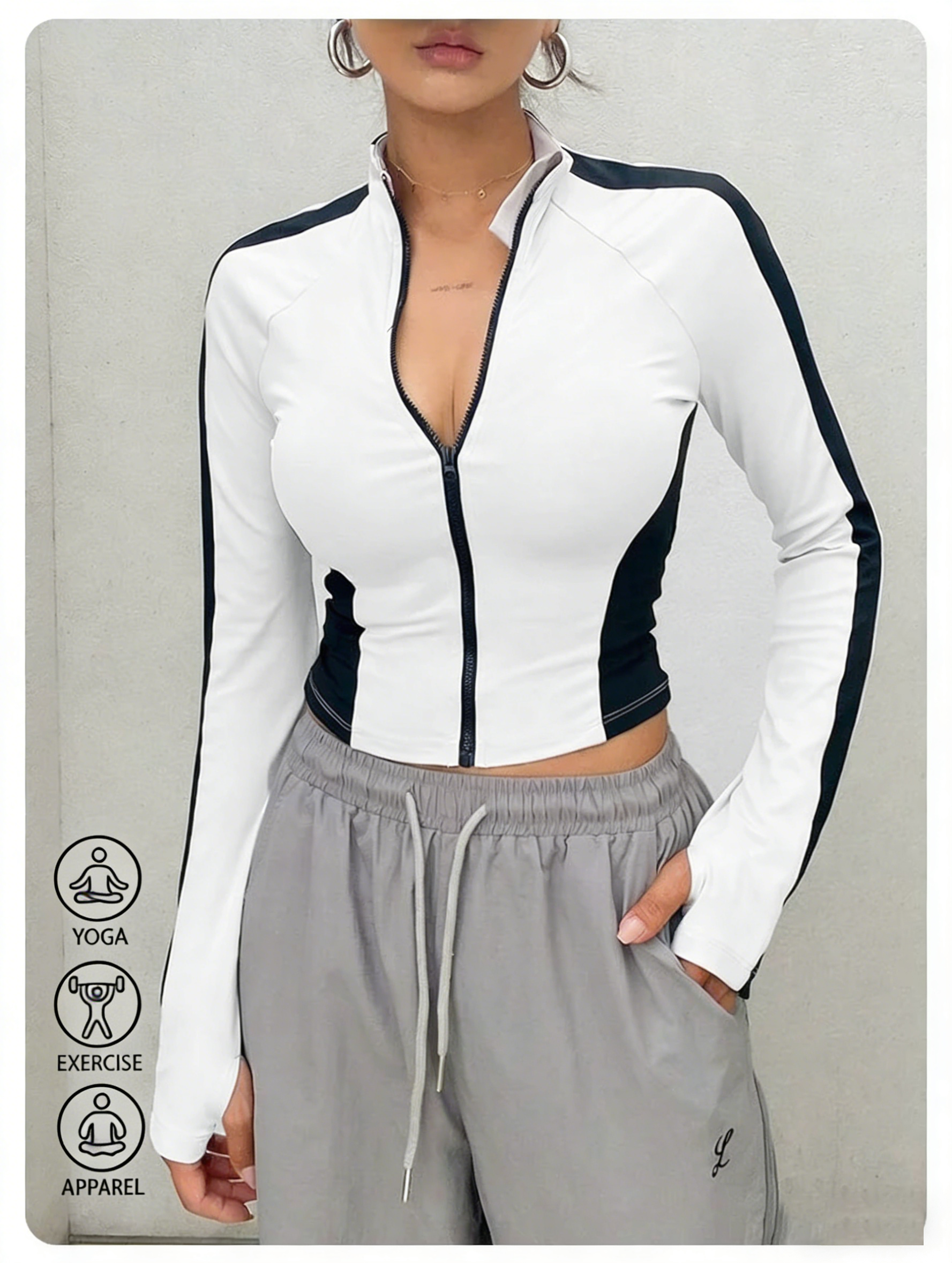 Yoga Clothes Stand Up Collar J - مراجعة Summer Clothes وسعره