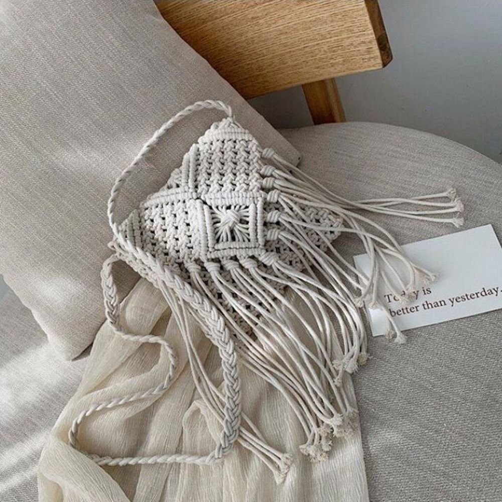Fashion Ethnic Style Woven Str - مراجعة Beach Bag Straw وسعره