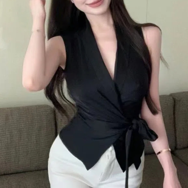 Temperament V Neck Bandage Sle - مراجعة Summer Clothing Trends For Women وسعره
