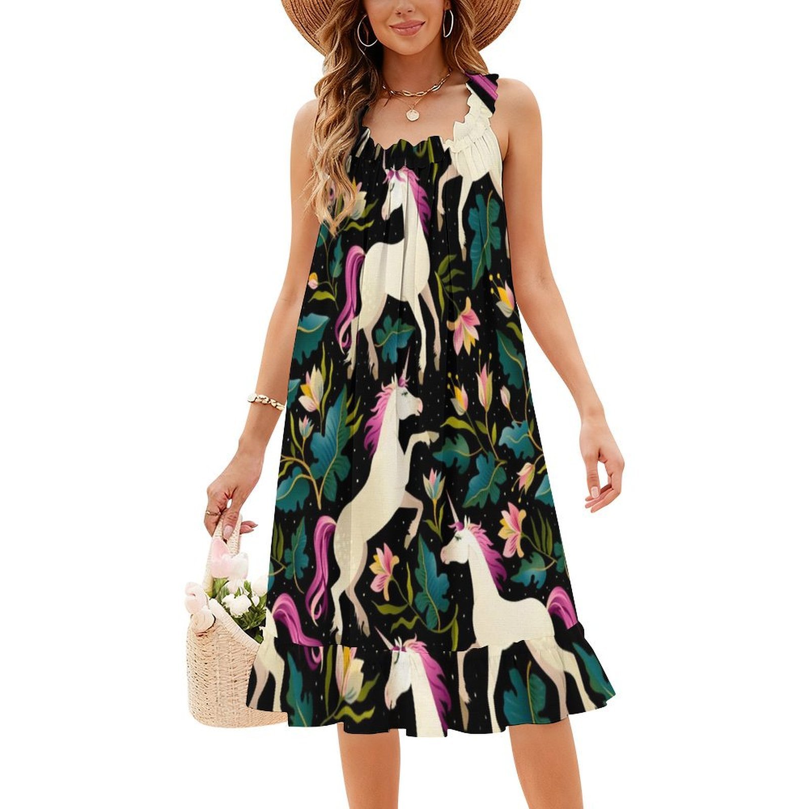 Pattern With Beautiful Unicorn - مراجعة Summer Clothing Patterns وسعره
