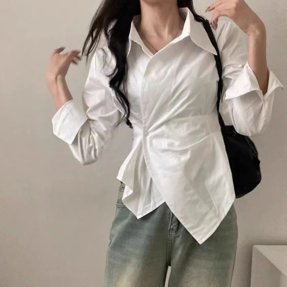 Spring Autumn Casual Striped S - مراجعة Tie Front Shirt وسعره