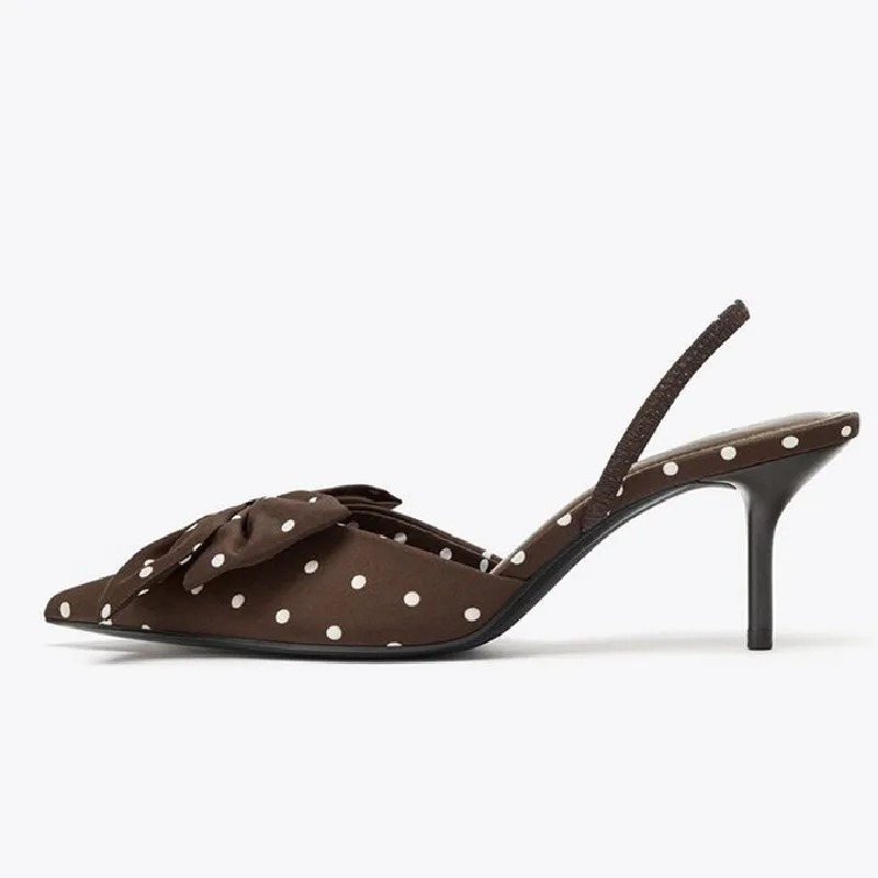Brown Polka Dot Butterfly Knot - مراجعة Summer Clothing Brands وسعره