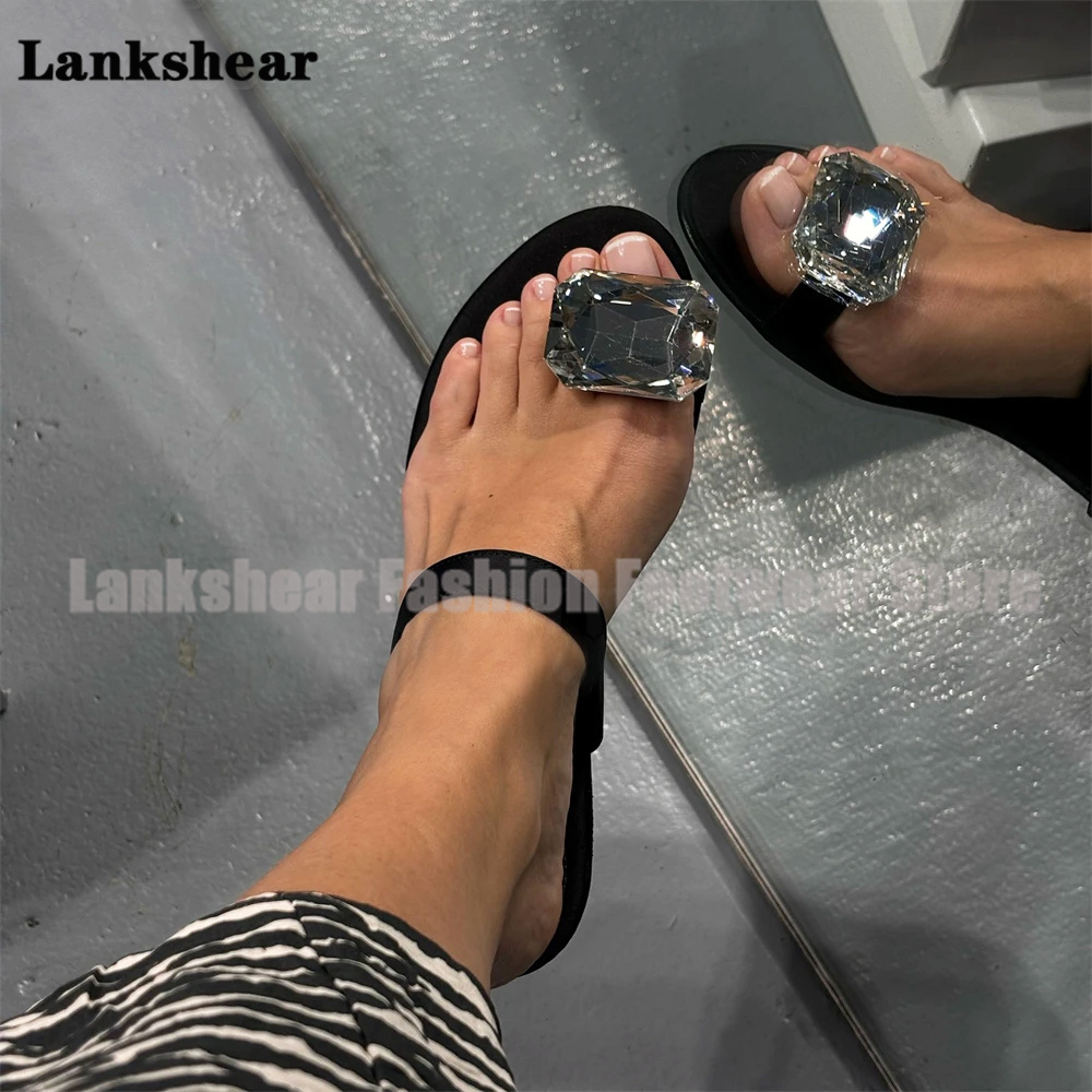Silver Jewel Flat Slippers Bla - مراجعة Flip Flop Jeweled وسعره