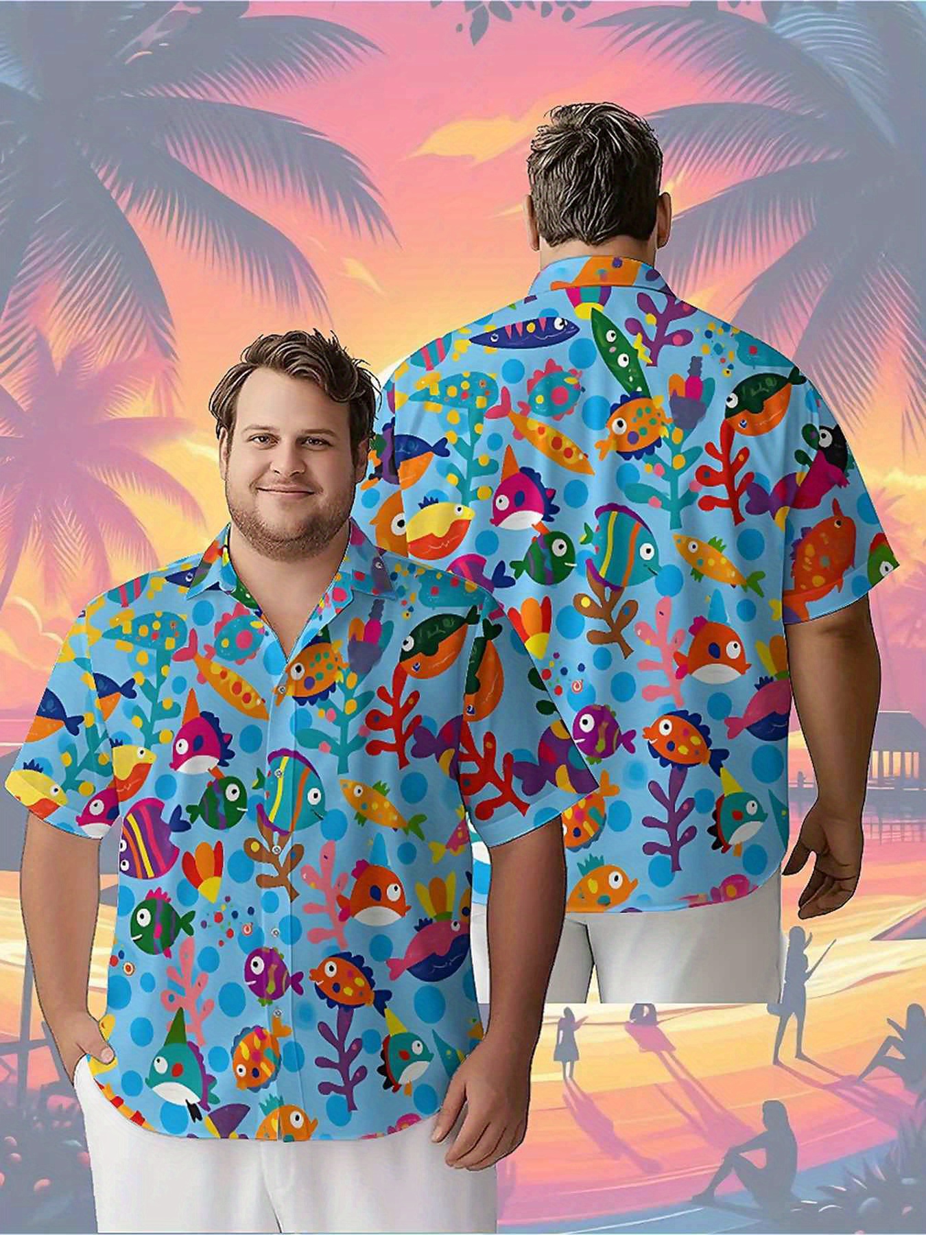 Men's Plus Size Hawaiian Shirt - مراجعة Summer Clothing Patterns وسعره