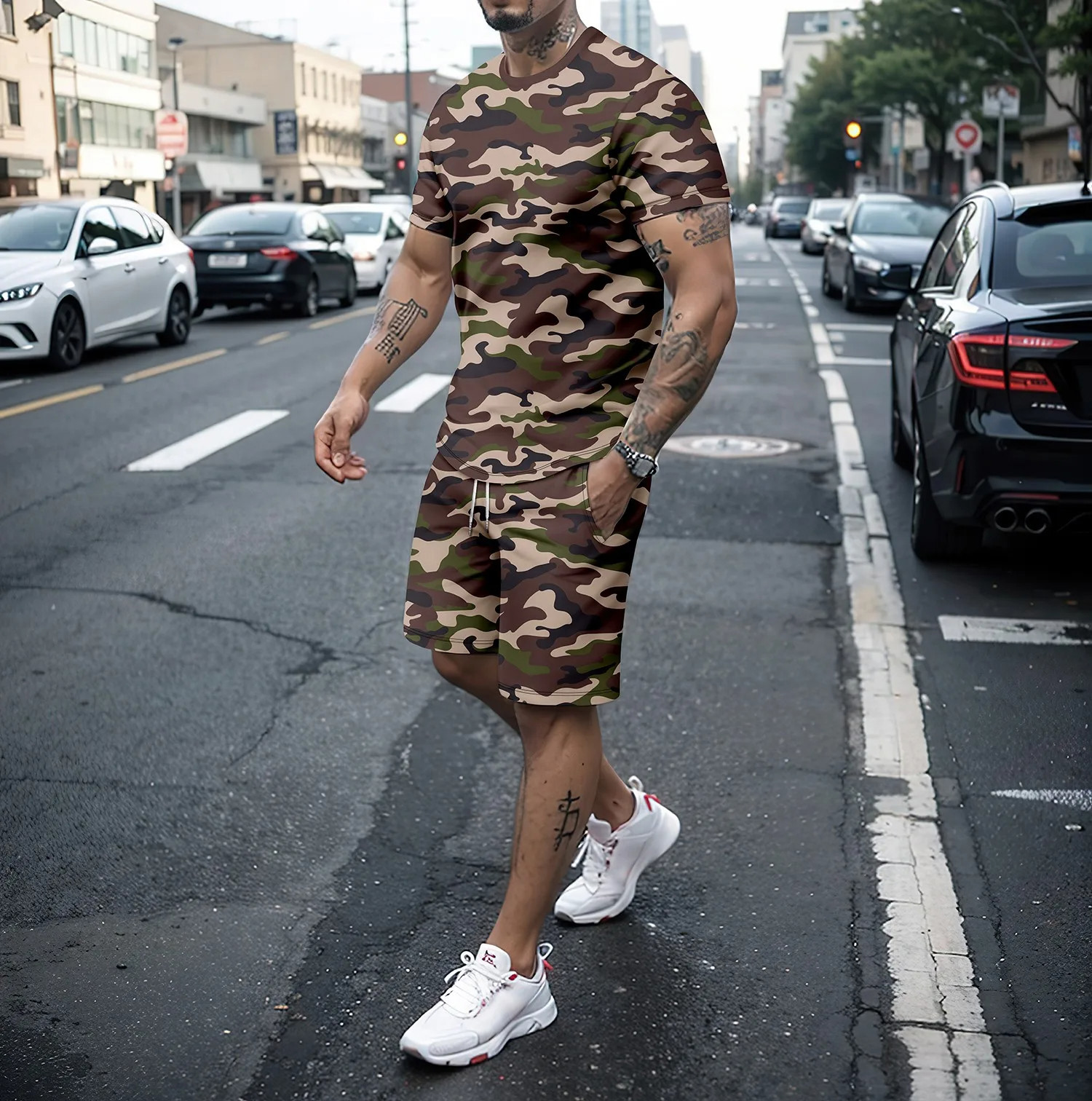 Camouflage Outdoor Tracksuits  - مراجعة Summer Clothing For Petite Women وسعره