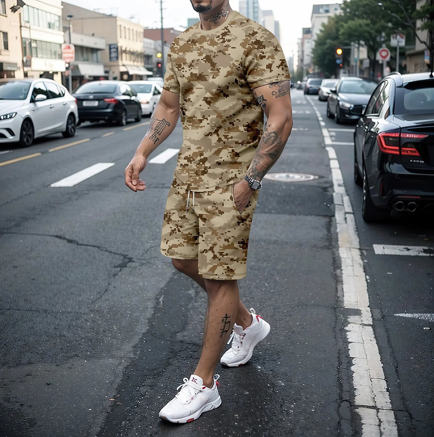 Camouflage Outdoor Tracksuits  - مراجعة Summer Clothing For Petite Women وسعره