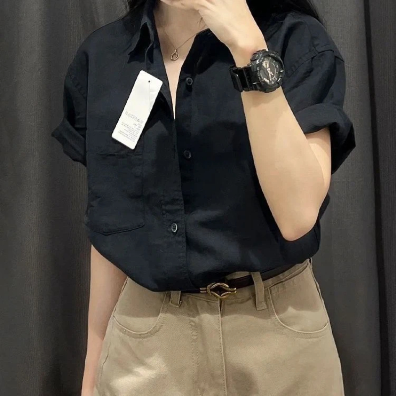Korean Short Sleeve Polo Neck  - مراجعة Summer Clothing Trends For Women وسعره