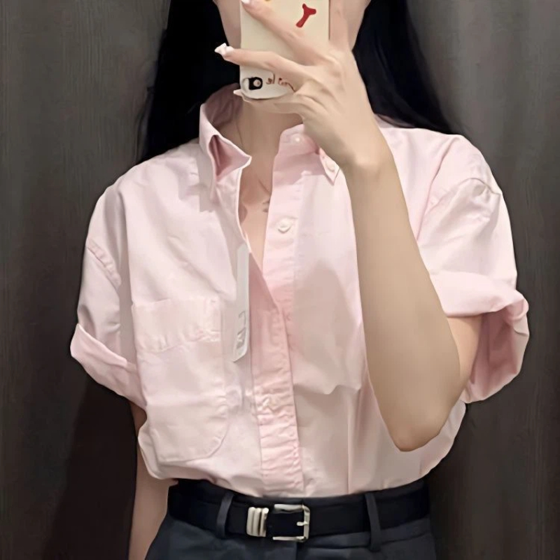 Korean Short Sleeve Polo Neck  - مراجعة Summer Clothing Trends For Women وسعره