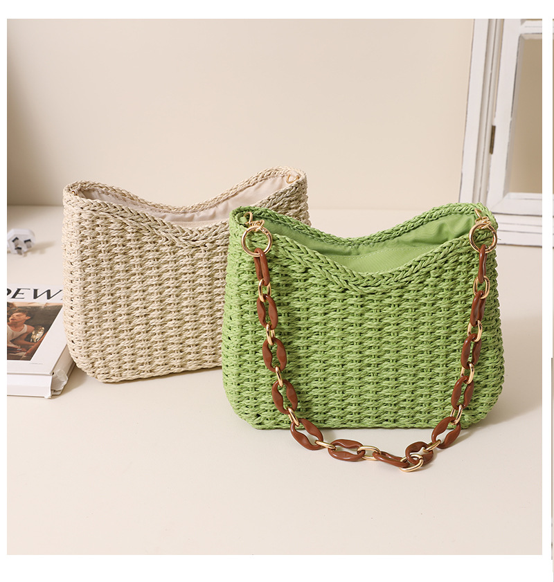 Straw Woven Bag for Women: Sol - مراجعة Beach Bag Straw وسعره