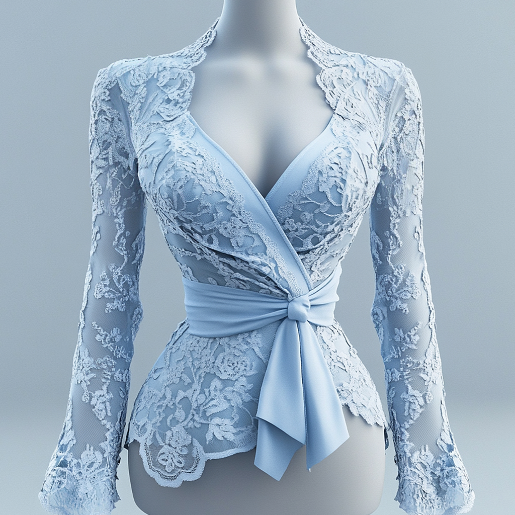 Sexy Women Mesh Lace T-Shirts  - مراجعة Tie Front Shirt وسعره