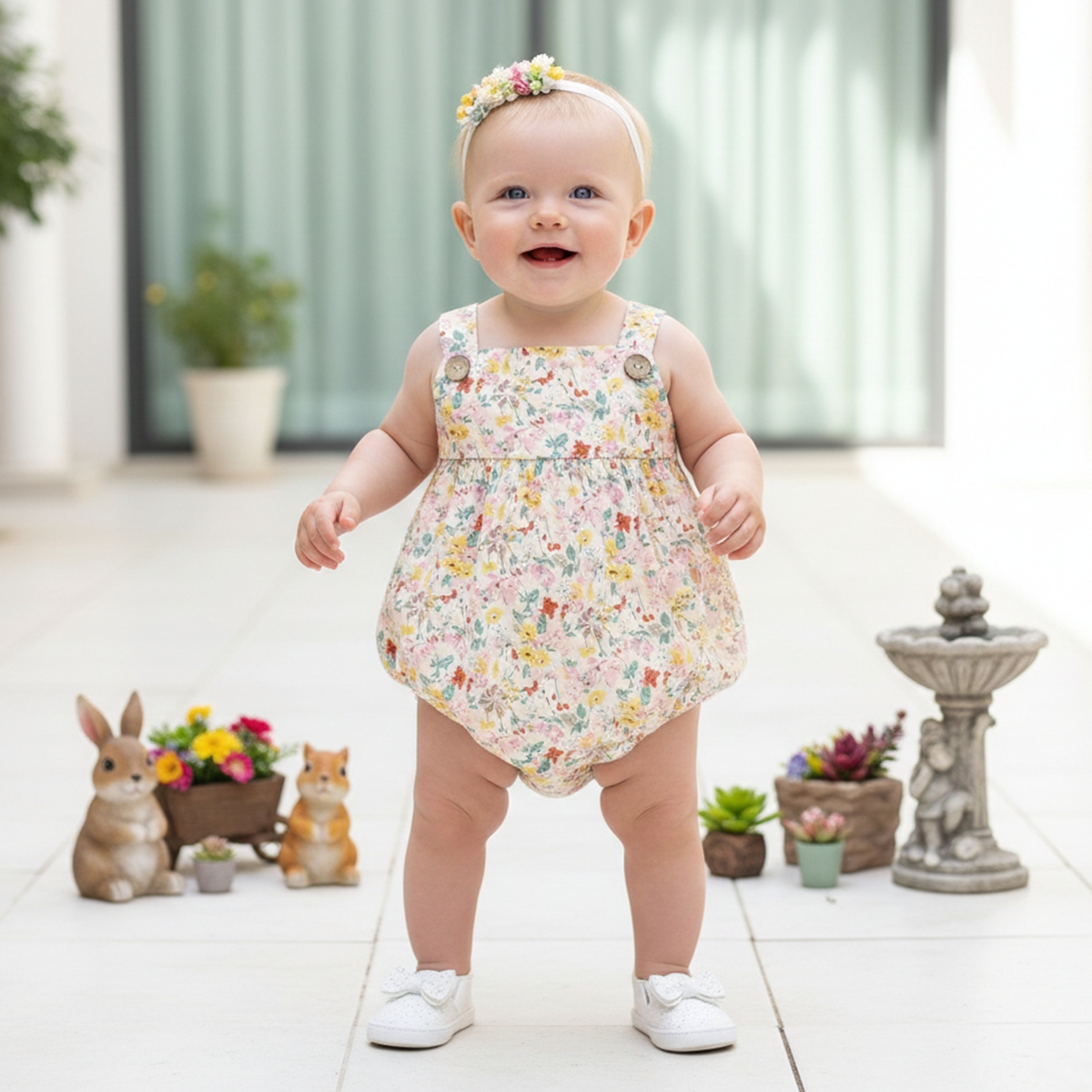 Baby Strap Bodysuits Floral In - مراجعة Summer Clothing Pk وسعره