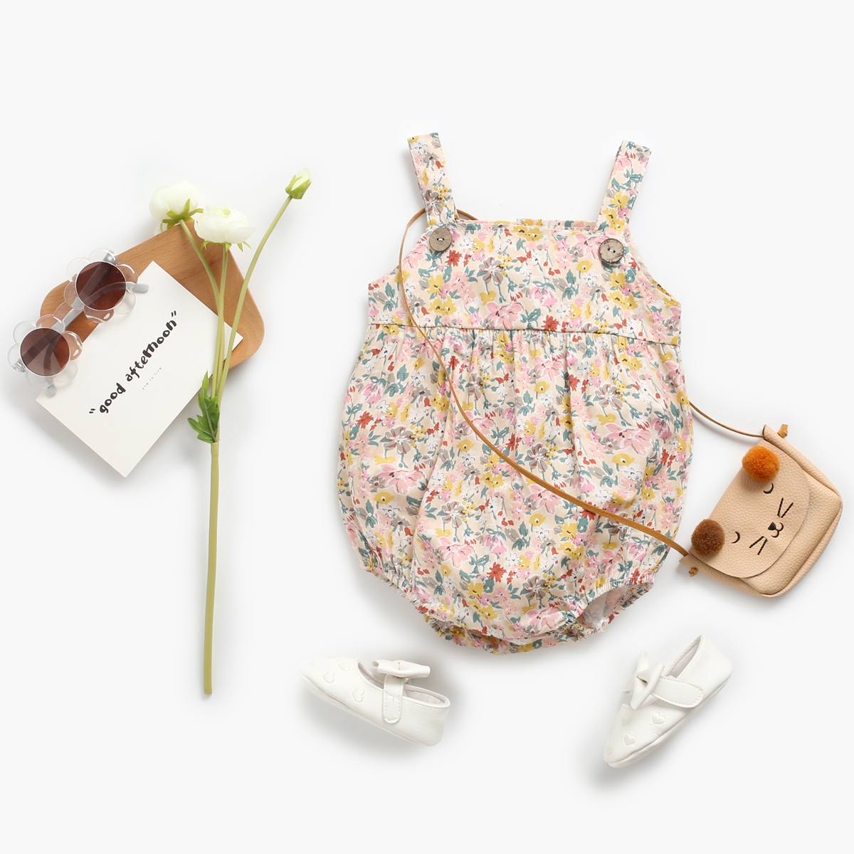 Baby Strap Bodysuits Floral In - مراجعة Summer Clothing Pk وسعره