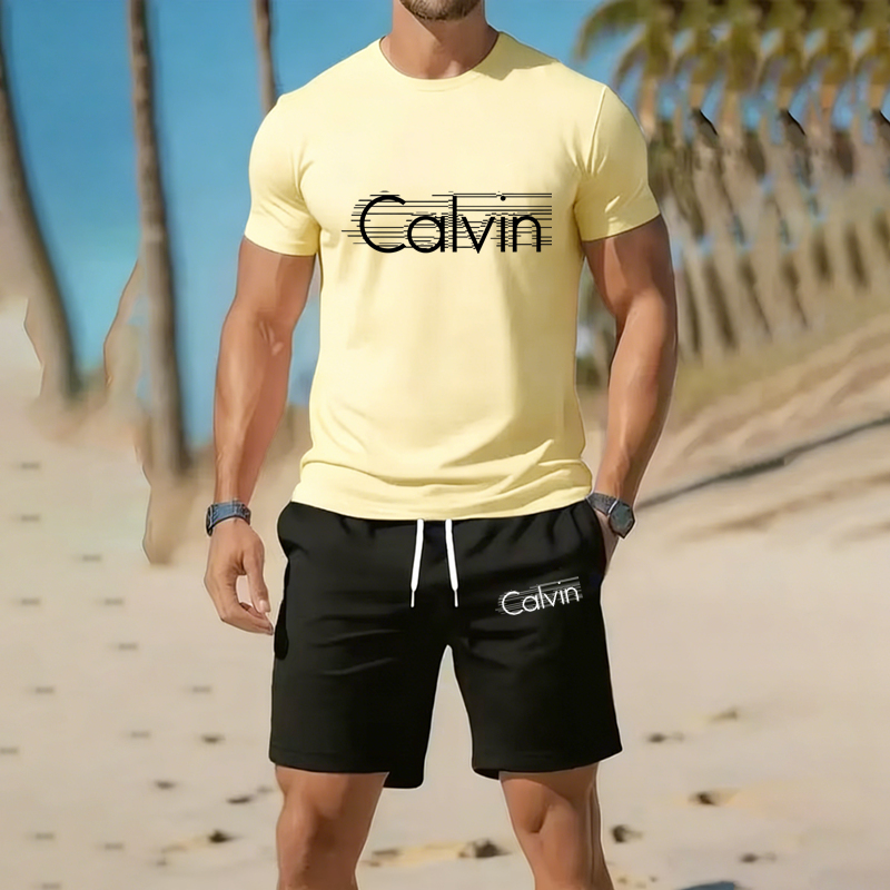 Men two-piece sportswear Breat - مراجعة Summer Clothing Discount وسعره