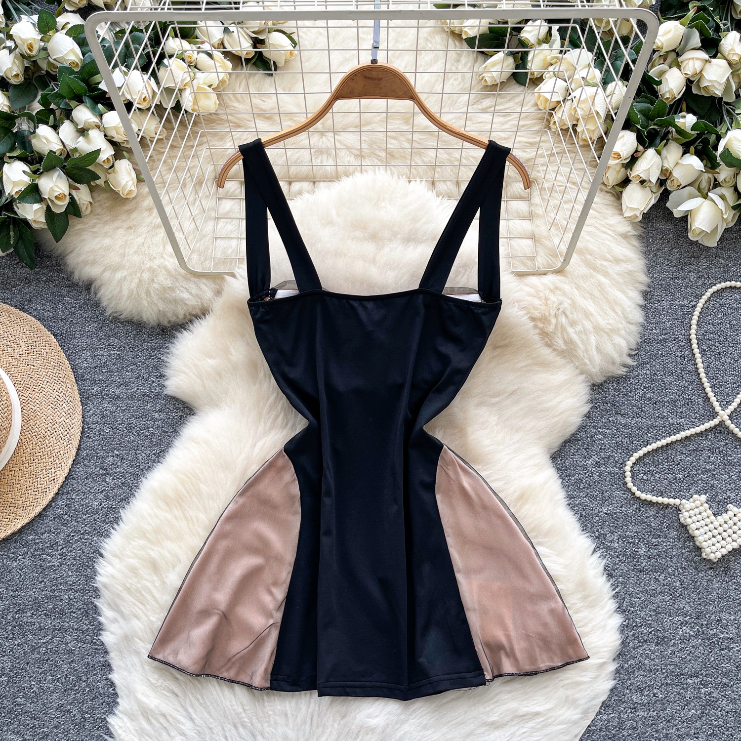 Chic vintage Spliced velour pa - مراجعة Summer Gauze Clothing وسعره
