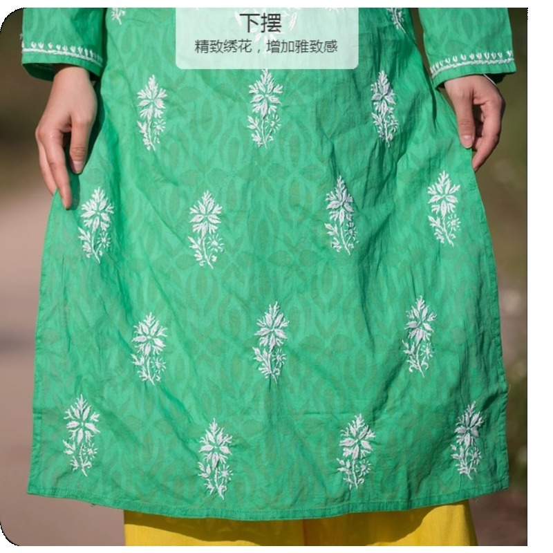 Women's Embroidered Kurti Indi - مراجعة Summer Clothing Pakistan وسعره