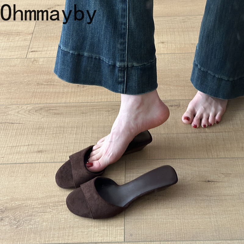 Summer Women's Open Toe Suede  - مراجعة Summer Clothing Colors وسعره