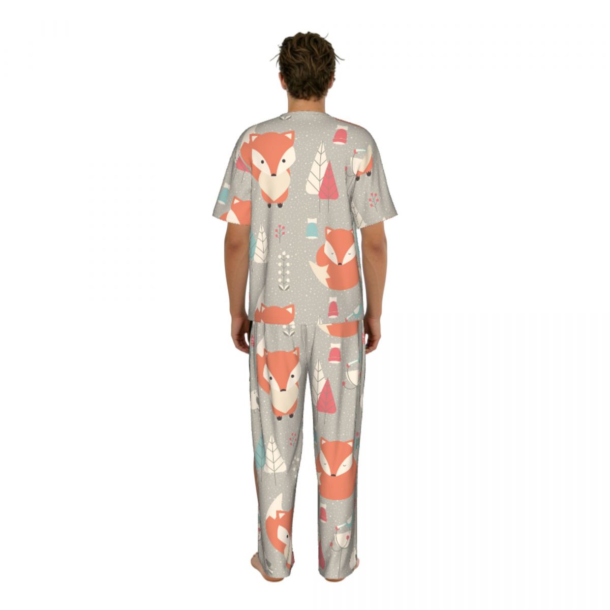 Men Pajamas Suit Short Sleeved - مراجعة Summer Clothing Patterns وسعره