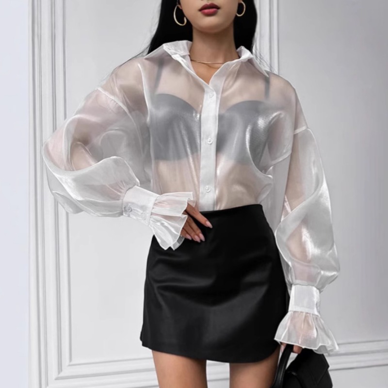 2025 Spring See Through Mesh S - مراجعة Summer Gauze Clothing وسعره
