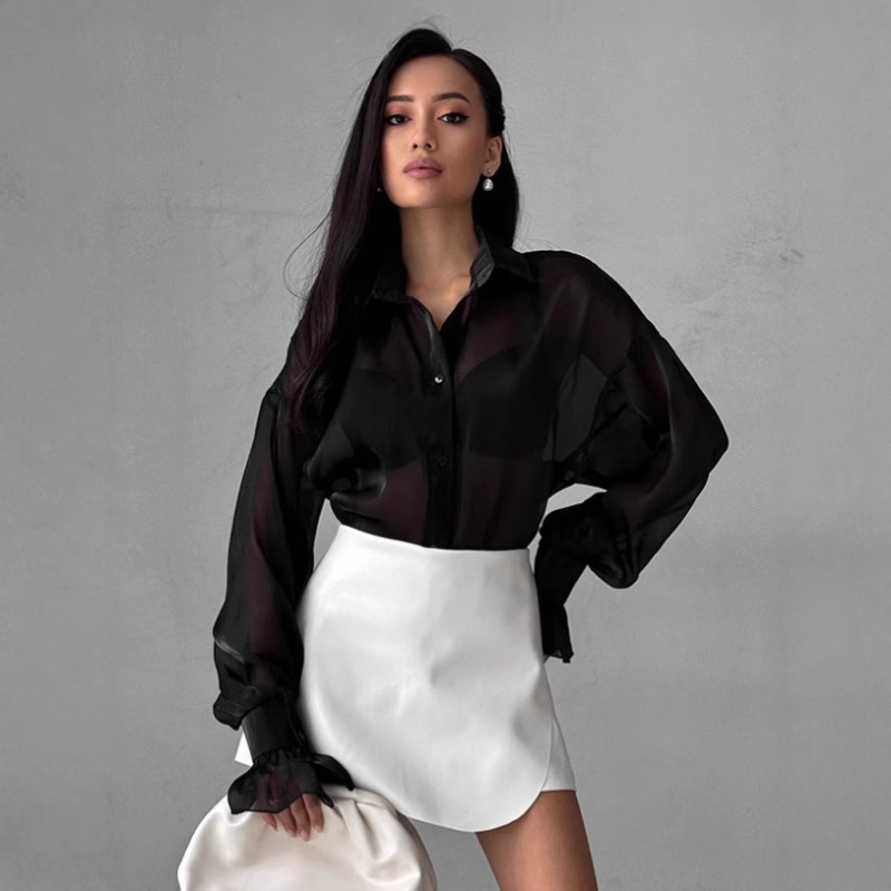 2025 Spring See Through Mesh S - مراجعة Summer Gauze Clothing وسعره