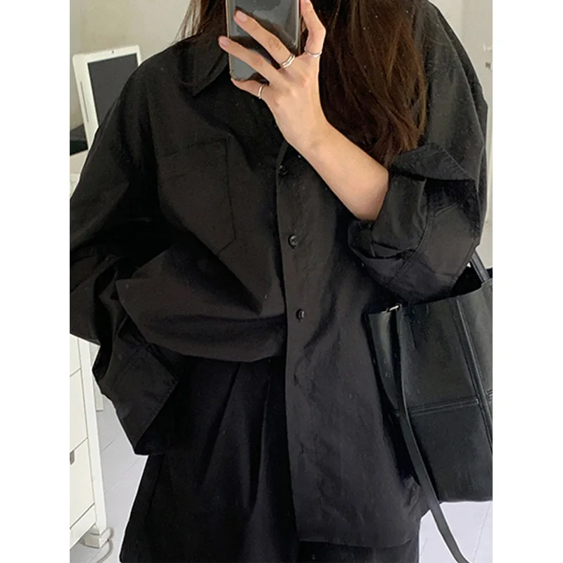 Spring Black Loose Shirt Tops  - مراجعة Summer Clothing Trends For Women وسعره