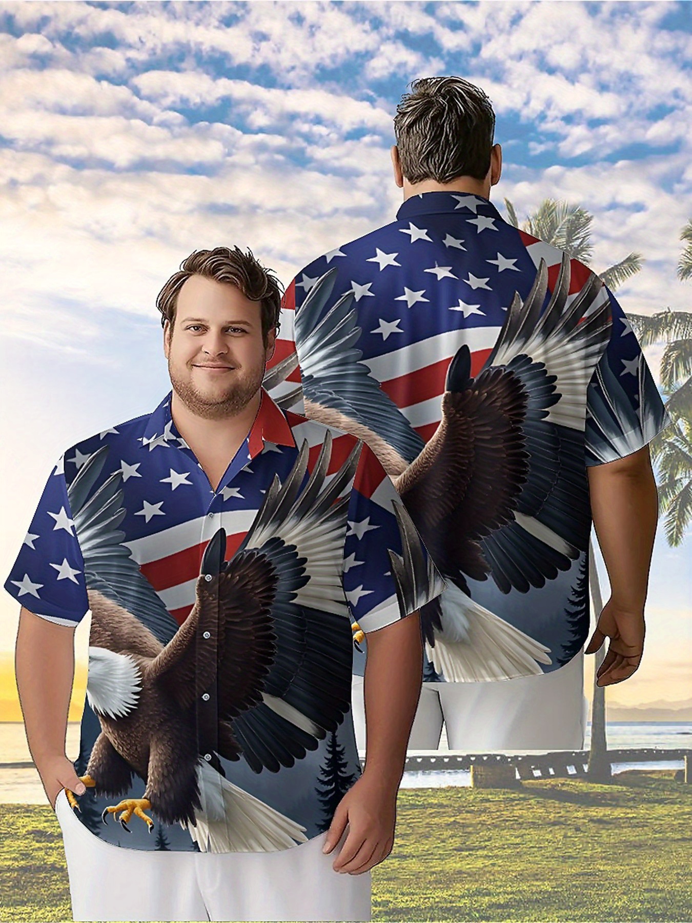 Men's Plus Size Hawaiian Shirt - مراجعة Summer Clothing Patterns وسعره