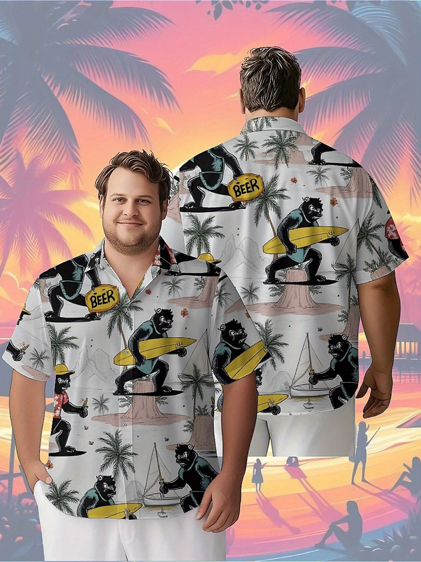 Men's Plus Size Hawaiian Shirt - مراجعة Summer Clothing Patterns وسعره