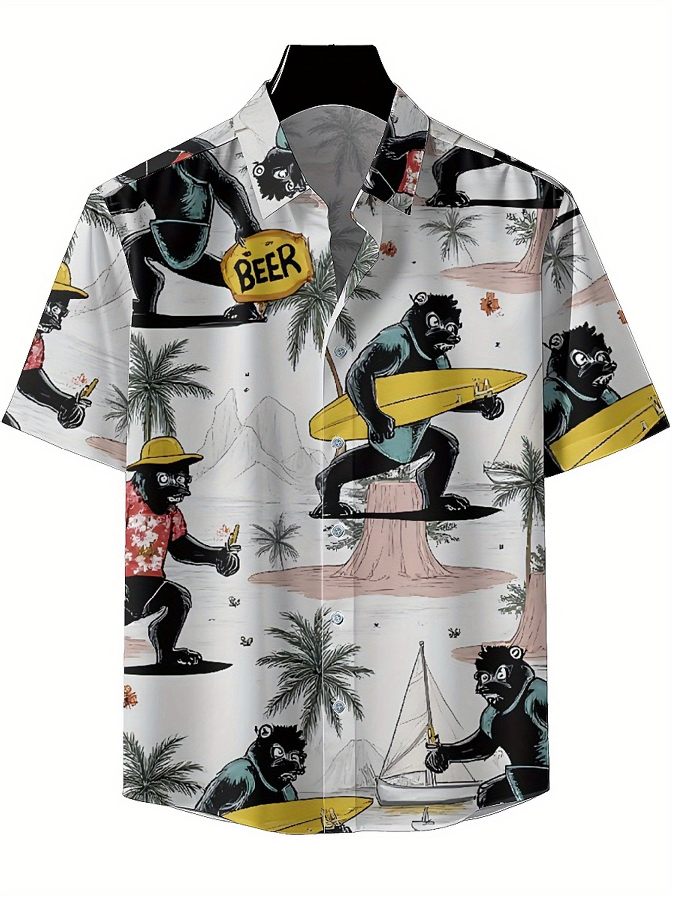 Men's Plus Size Hawaiian Shirt - مراجعة Summer Clothing Patterns وسعره