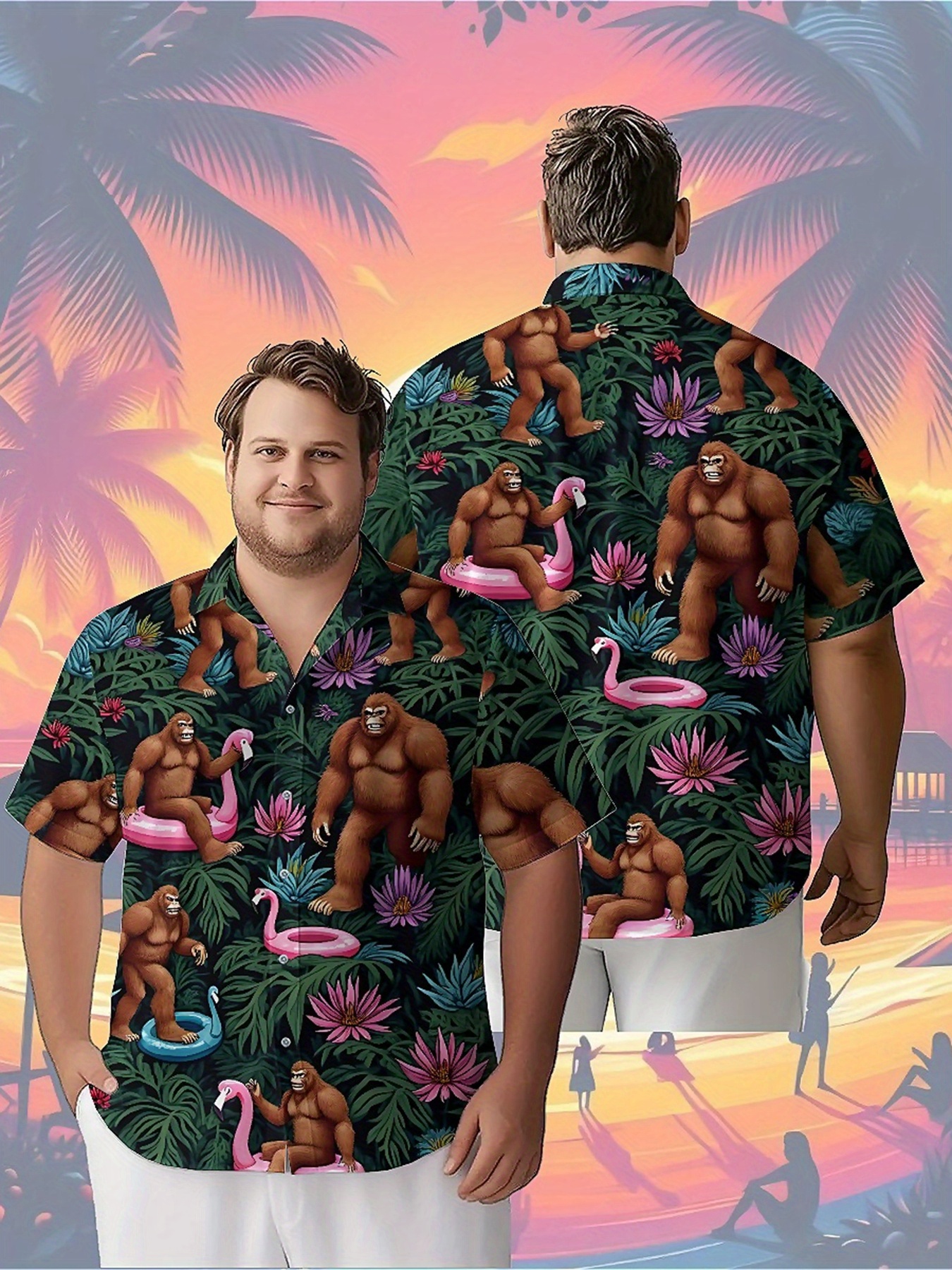 Men's Plus Size Hawaiian Shirt - مراجعة Summer Clothing Patterns وسعره