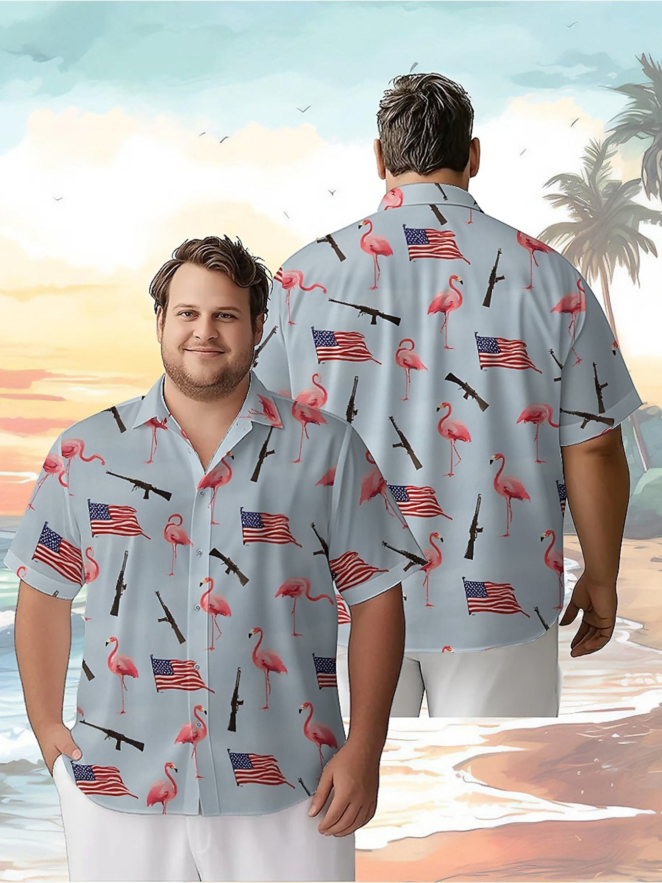 Men's Plus Size Hawaiian Shirt - مراجعة Summer Clothing Patterns وسعره