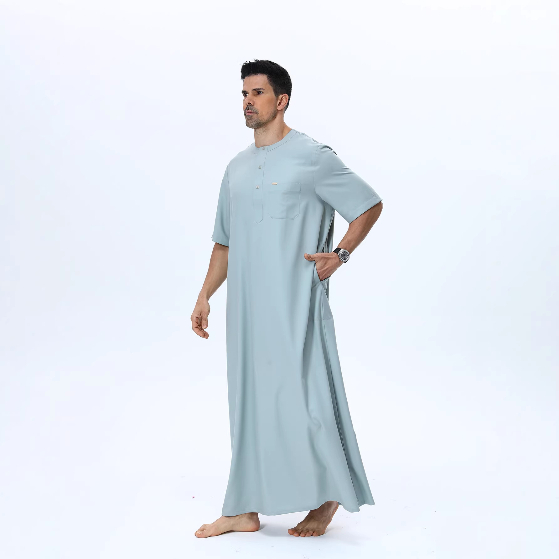 Muslim Men Abaya Kaftan Pakist - مراجعة Summer Clothing Pakistan وسعره