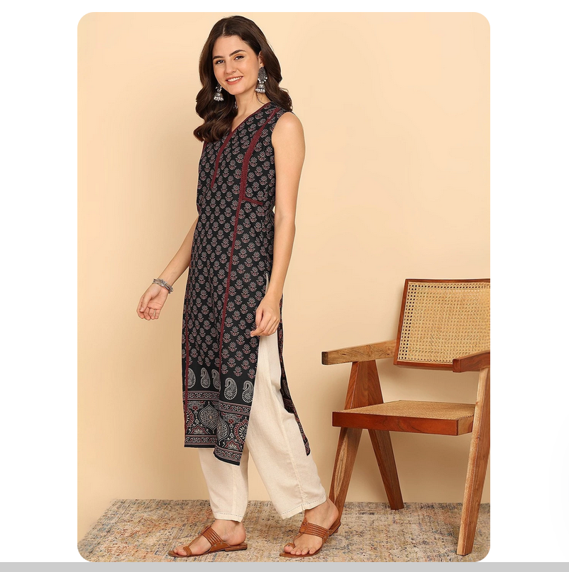 Indian ethnic style printed pu - مراجعة Summer Clothing Pakistan وسعره