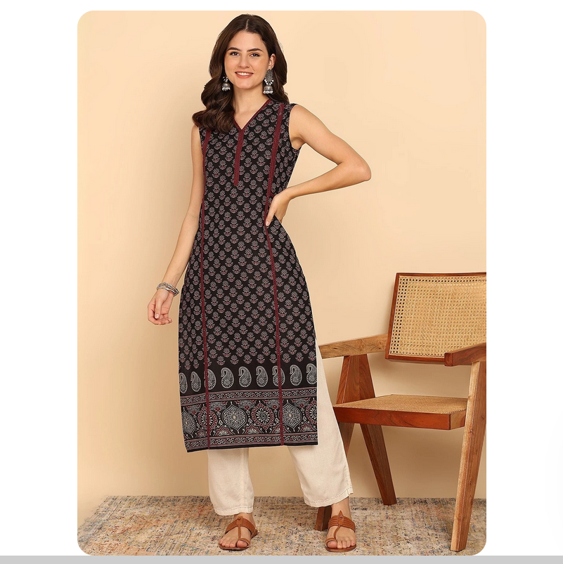 Indian ethnic style printed pu - مراجعة Summer Clothing Pakistan وسعره
