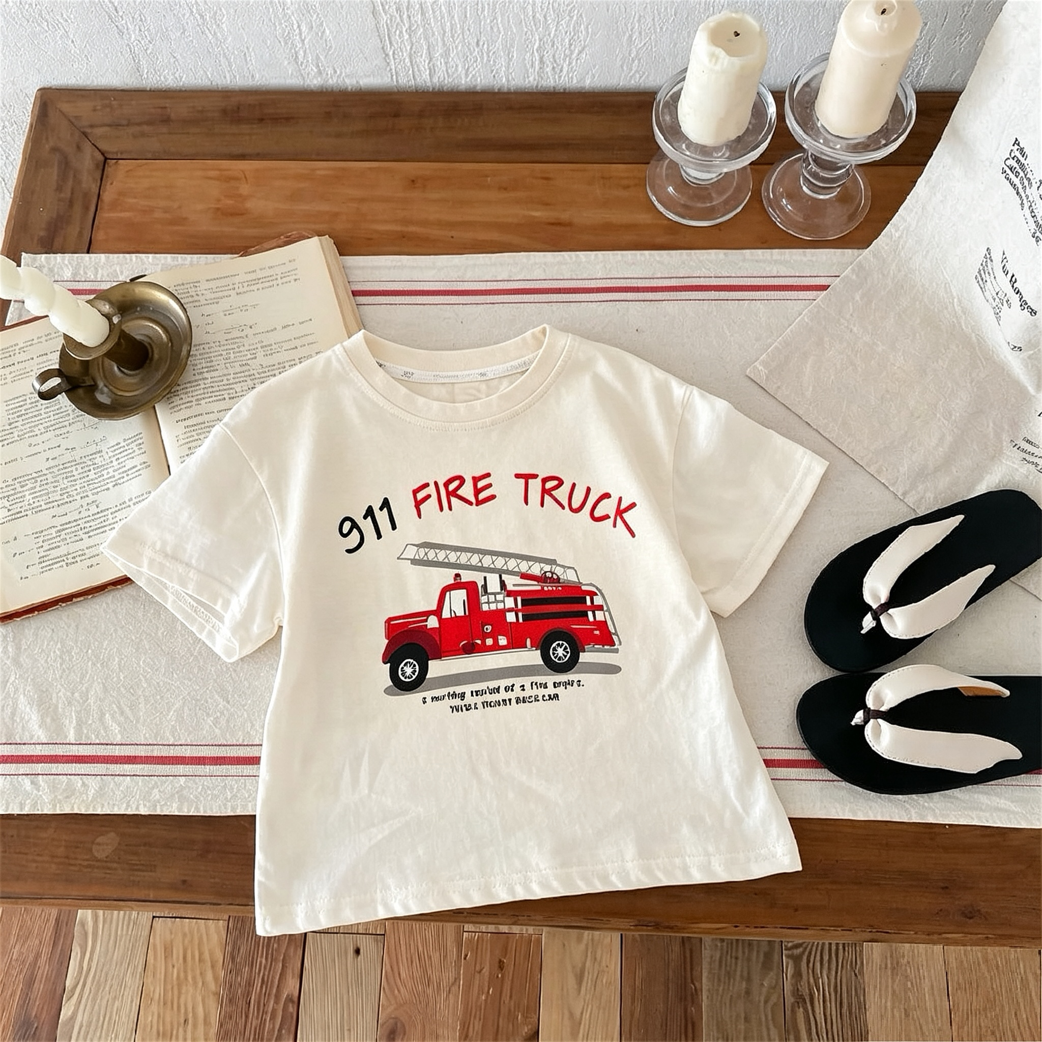 Printed Car Boys Girls T-shirt - مراجعة Summer Clothing Boutiques وسعره