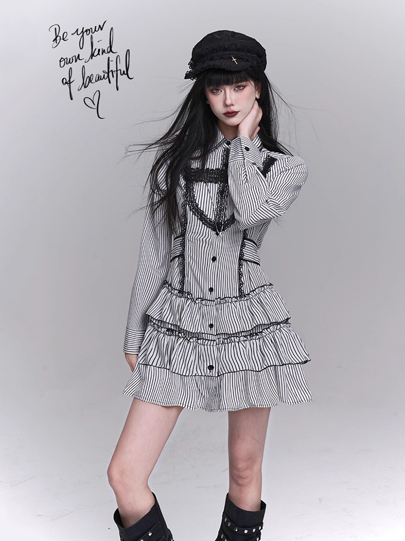 REDDACHiC Striped Shirt Dress  - مراجعة Tie Front Shirt وسعره