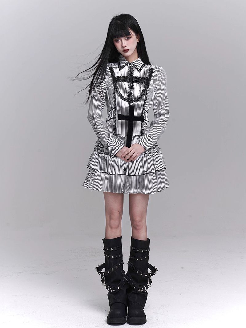 REDDACHiC Striped Shirt Dress  - مراجعة Tie Front Shirt وسعره