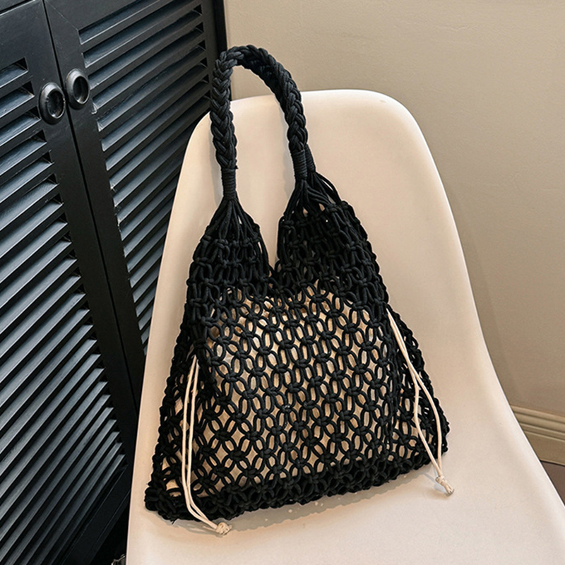 Women Large Capacity Straw Han - مراجعة Beach Bag Straw وسعره