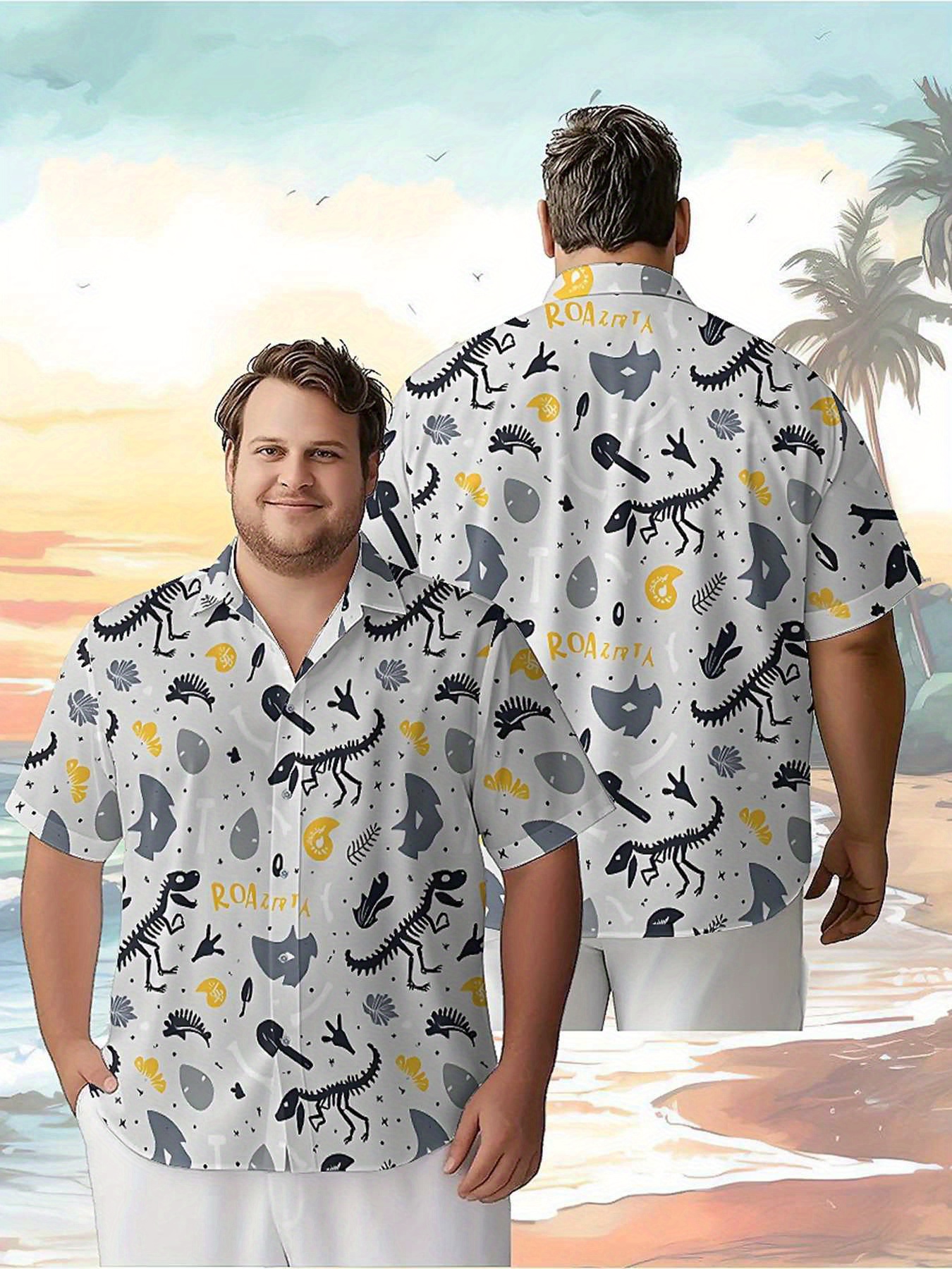 Men's Plus Size Hawaiian Shirt - مراجعة Summer Clothing Patterns وسعره